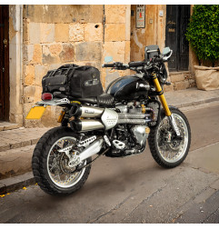 LOBOO Torba motocyklowa TPU VINTAGE 40L czarna