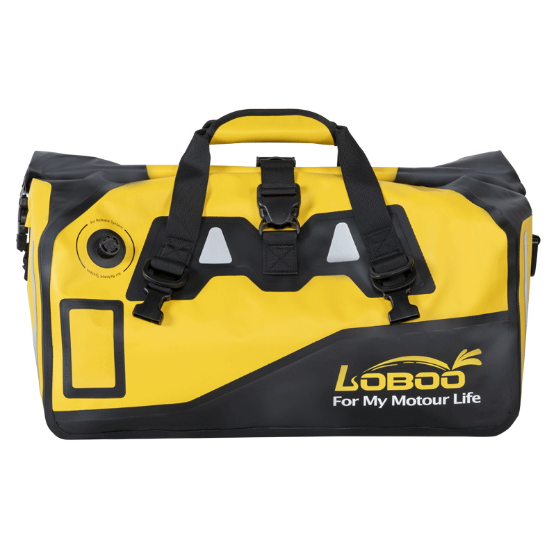 LOBOO Torba motocyklowa PVC żółta 40L (z kieszenią separacyjną na mokre rzeczy) LOBOO Torba motocyklowa PVC żółta 40L (z kieszenią separacyjną na mokre rzeczy)