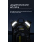 LOBOO Plecak motocyklowy czarny/szary/fluo 6L, materiał TPU, wodoodporny IPX7, camelbag 1,5L