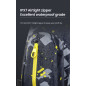 LOBOO Plecak motocyklowy czarny/szary/fluo 6L, materiał TPU, wodoodporny IPX7, camelbag 1,5L