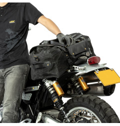 LOBOO Torba motocyklowa TPU VINTAGE 40L czarna