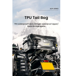LOBOO Torba motocyklowa TPU czarna 40L (z hermetycznym zamkiem błyskawicznym)