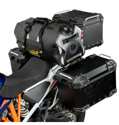LOBOO Torba motocyklowa TPU 56L czarna (z hermetycznym zamkiem błyskawicznym)