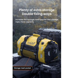 LOBOO Torba motocyklowa TPU żółta 50L