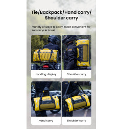 LOBOO Torba motocyklowa TPU żółta 50L