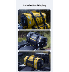 LOBOO Torba motocyklowa TPU żółta 50L