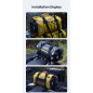 LOBOO Torba motocyklowa TPU żółta 50L LOBOO Torba motocyklowa TPU żółta 50L