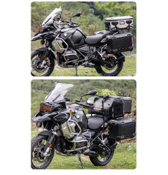 LOBOO Torba motocyklowa TPU 56L czarna (z hermetycznym zamkiem błyskawicznym)