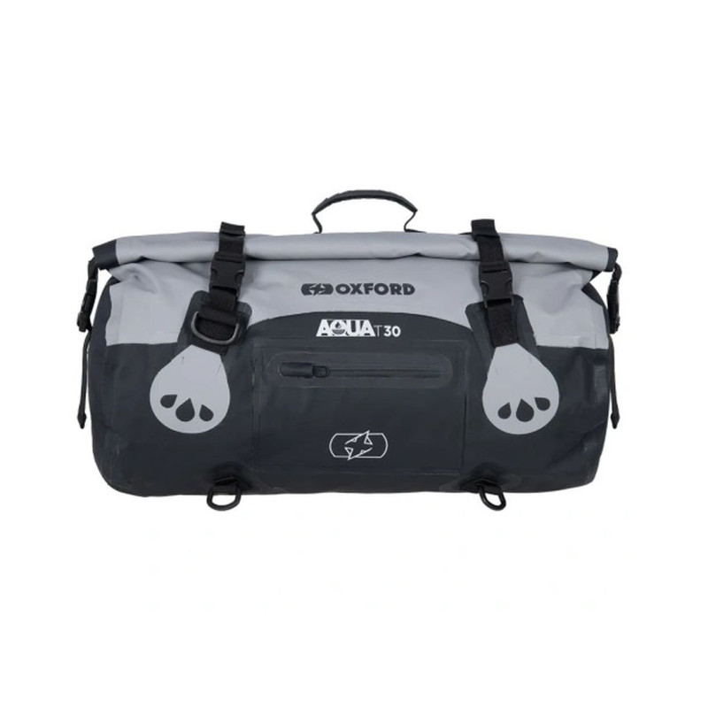 OXFORD TORBA AQUA T-30 ROLLBAG WODOODPORNA POJEMNOŚĆ 30L KOLOR CZARNY/SZARY