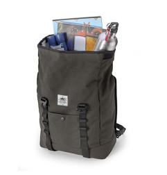 KAPPA TORBA BOCZNA / SAKWA ( PLECAK ) 17L (WYS. 40 X SZER. 28 X GŁ. 15CM) KOLOR OLIWKOWY CIEMNY (CAFE RACER RAMBLER)