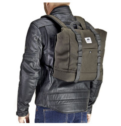 KAPPA TORBA BOCZNA / SAKWA ( PLECAK ) 17L (WYS. 40 X SZER. 28 X GŁ. 15CM) KOLOR OLIWKOWY CIEMNY (CAFE RACER RAMBLER)