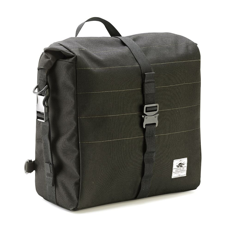 KAPPA TORBA BOCZNA / SAKWA 13L (WYS. 29 X SZER. 29 X GŁ. 16CM) KOLOR CZARNY (CAFE RACER RAMBLER) - WYCOFANA Z OFERTY
