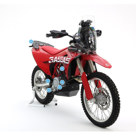 CROSSPRO TYLNY BAGAŻNIK GASGAS ES 700 '22-'24, SM 700 '22-'24, KTM 690 ENDURO R , SMC R '20-'25 KOLOR CZARNY