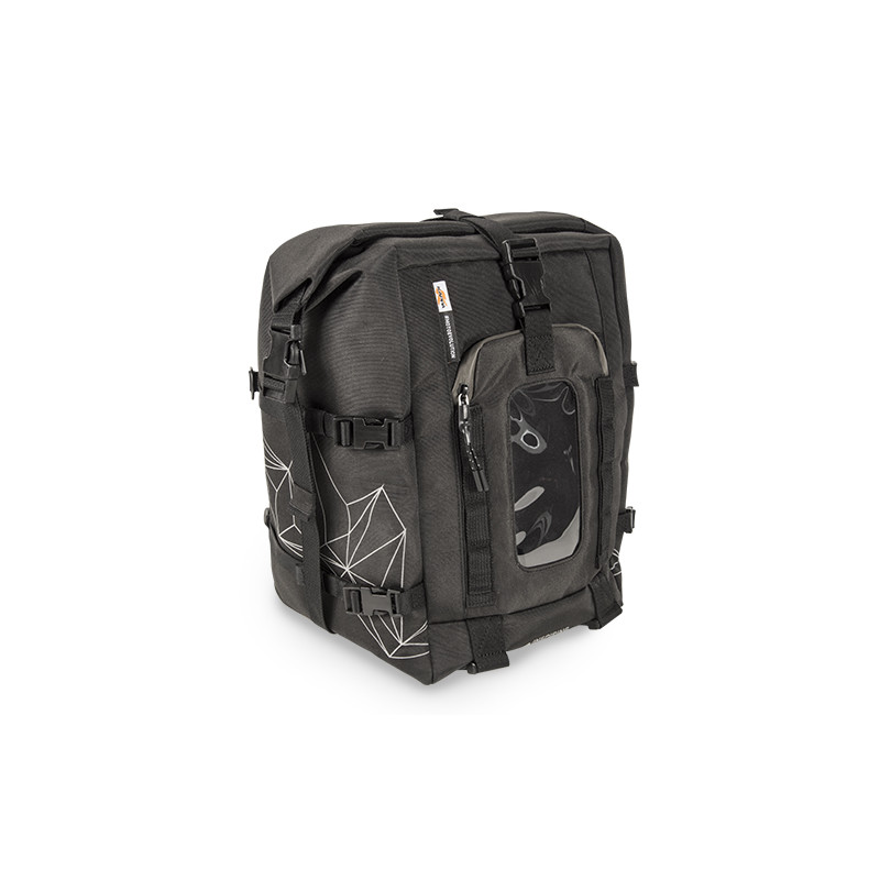 KAPPA TORBA NA ZBIORNIK / BAK (TANKBAG) MAGNETYCZNA LUB PLECAK 20L KOLOR CZARNY (INSPIRING ADVENTURE)