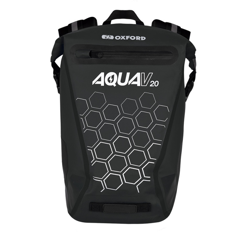 OXFORD PROMOCJA PLECAK WODOODPORNY MODEL AQUA V-20 POJEMNOŚĆ 20L KOLOR CZARNY (STARY KOD: OL995)