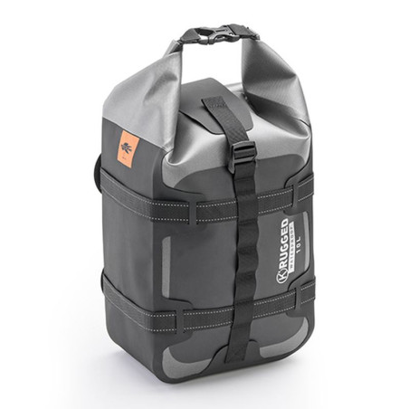 KAPPA TORBA NA SIEDZENIE / BAGAŻNIK 10L (31X22X13CM) 100% WODOSZCZELNA KOLOR CZARNO-SREBRNY (K' RUGGED)