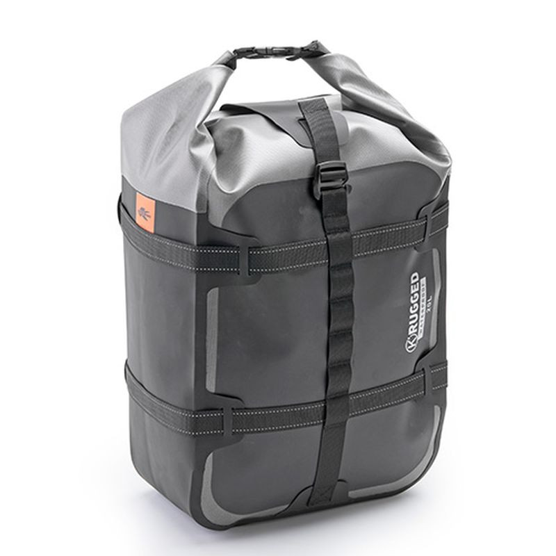 KAPPA TORBA NA SIEDZENIE / BAGAŻNIK 20L (45X27X19CM) 100% WODOSZCZELNA KOLOR CZARNO-SREBRNY (K' RUGGED)