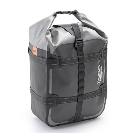 KAPPA TORBA NA SIEDZENIE / BAGAŻNIK 20L (45X27X19CM) 100% WODOSZCZELNA KOLOR CZARNO-SREBRNY (K' RUGGED)