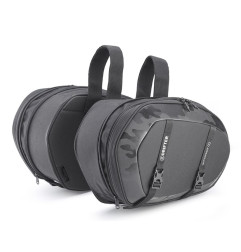 KAPPA TORBY (SAKWY) BOCZNE POSZERZANE UNIWERSALNE K'DRIFTER 40-52L (PARA) (WYS. 34CM X GŁ. 10-15CM X DŁ. 52CM) KOLOR SZARY