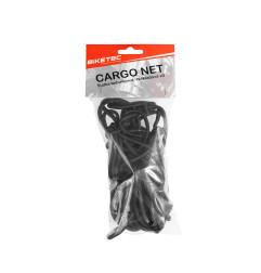 BIKETEC SIATKA BAGAŻOWA (PAJĄK) 4MM X 25 CM X 25 CM, 4 MOCNE HAKI, KOLOR CZARNY