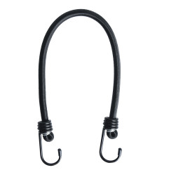 OXFORD TAŚMA ZABEZPIECZAJĄCA BAGAŻ (EKSPANDER BAGAŻOWY) MODEL BUNGEE 10MM X 450MM/18' KOLOR CZARNY