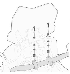 KAPPA ZESTAW MONTAŻOWY DO MOCOWANIA SMART BAR HONDA / YAMAHA / DUCATI / BMW / TRIUMPH / YAMAHA