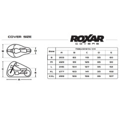 Pokrowiec zewnętrzny na motocykl ROXAR wodoodporny