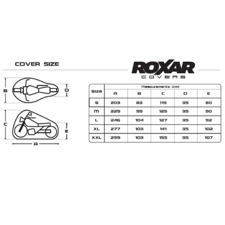 Pokrowiec zewnętrzny na motocykl ROXAR wodoodporny