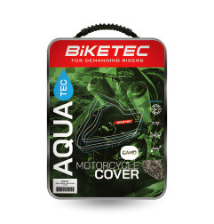 BIKETEC PROMOCJA POKROWIEC WODOODPORNY AQUATEC NA MOTOCYKL KOLOR CAMO KAMUFLAŻ (MASKUJĄCY) ROZMIAR M (NAKED)