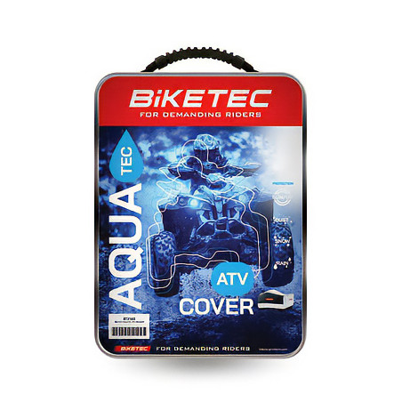 BIKETEC POKROWIEC WODOODPORNY AQUATEC NA ATV KOLOR CZARNY/SZARY ROZMIAR M
