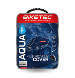 BIKETEC POKROWIEC WODOODPORNY AQUATEC NA MOTOCYKL KOLOR CZARNY/SZARY ROZMIAR L (SPORT)