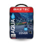 BIKETEC POKROWIEC WODOODPORNY AQUATEC NA MOTOCYKL Z MIEJSCEM NA KUFER CENTRALNY KOLOR CZARNY/SZARY ROZMIAR L