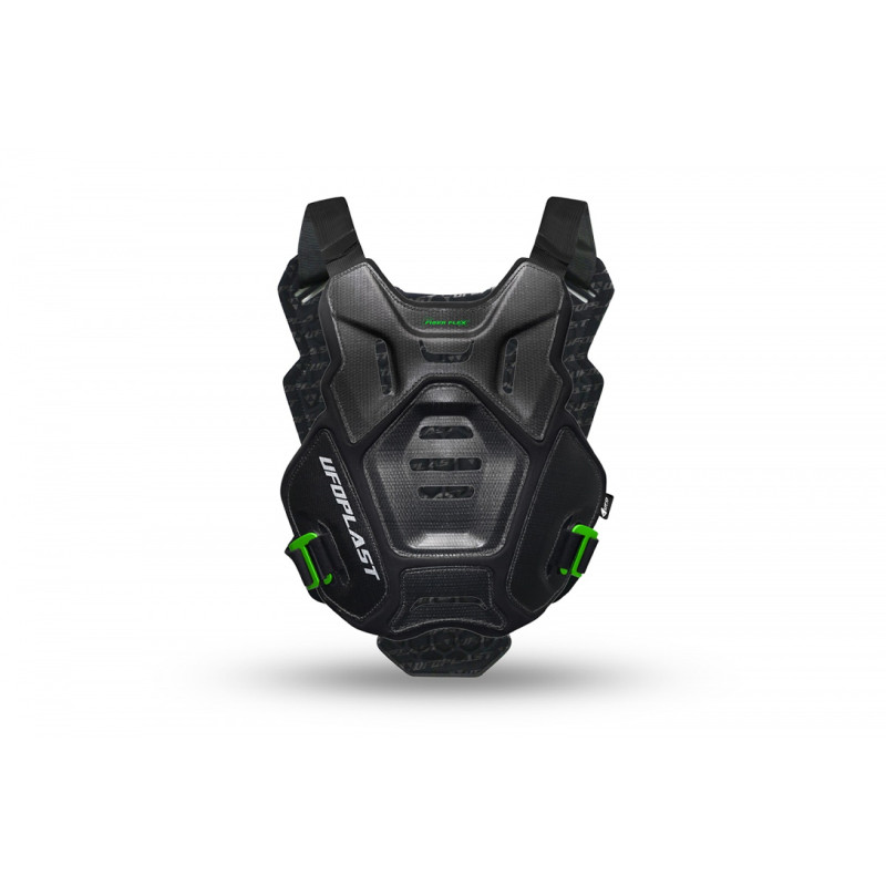 UFO OSŁONA KLATKI PIERSIOWEJ (ZBROJA) CHEST PROTECTOR FIBER FLEX (MTB / E-BIKE) KOLOR CZARNY - KOLEKCJA 2025