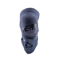 LEATT NAKOLANNIKI OCHRANIACZE KOLAN 3DF HYBRID KNEE AND SHIN GUARD FLINT KOLOR SZARY ROZMIAR S/M