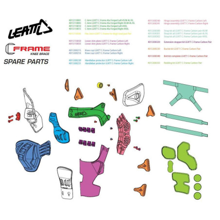 LEATT ZAWIAS DO ORTEZ C-FRAME CARBON LEWY (CZĘŚCI ZAMIENNE)