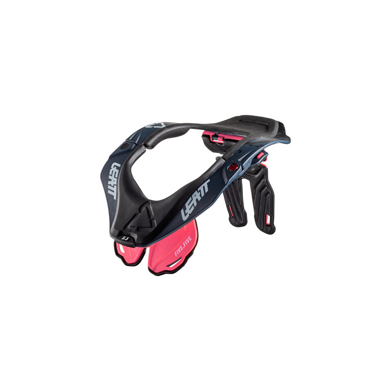 LEATT OCHRANIACZ SZYI 5.5 NECK BRACE CORAL KOLOR CZARNY/KORALOWY ROZMIAR S/M