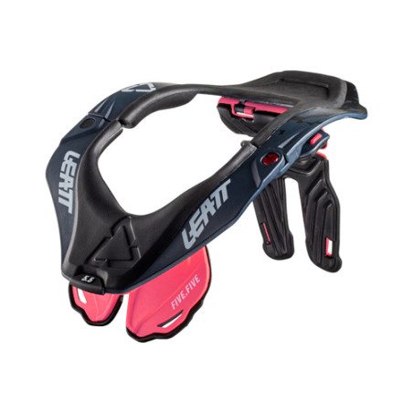 LEATT OCHRANIACZ SZYI 5.5 NECK BRACE CORAL KOLOR CZARNY/KORALOWY ROZMIAR S/M