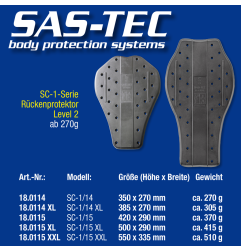 Ochraniacz pleców SAS-TEC SC-1/15