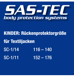 Ochraniacz pleców SAS-TEC SC-1/14 XL