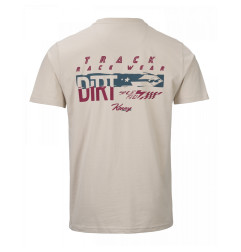 KENNY RACING KOSZULKA T-SHIRT MODEL DIRT ACRU KOLOR BEŻOWY ROZMIAR S