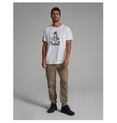 DIVERSE PROMOCJA EXTREME TEAM - DAKAR RALLY KOSZULKA (T-SHIRT) DKR DES LOGO KOLOR BIAŁY ROZMIAR XL