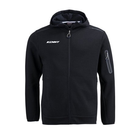 KENNY RACING BLUZA Z KAPTUREM MODEL CORE BLACK KOLOR CZARNY ROZMIAR XXL