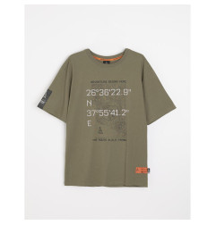 DIVERSE PROMOCJA EXTREME TEAM - DAKAR RALLY KOSZULKA (T-SHIRT) DKR OV 0924 KOLOR KHAKI ROZMIAR L