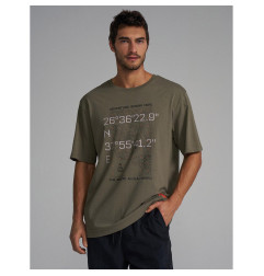 DIVERSE PROMOCJA EXTREME TEAM - DAKAR RALLY KOSZULKA (T-SHIRT) DKR OV 0924 KOLOR KHAKI ROZMIAR XL