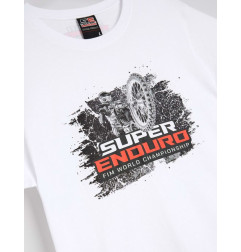 DIVERSE PROMOCJA EXTREME TEAM KOSZULKA (T-SHIRT) ENDURO (SUPERENDURO) TSH 02 KOLOR BIAŁY ROZMIAR L