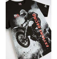DIVERSE PROMOCJA EXTREME TEAM KOSZULKA (T-SHIRT) ENDURO (SUPERENDURO) TSH 03 KOLOR CZARNY ROZMIAR XL