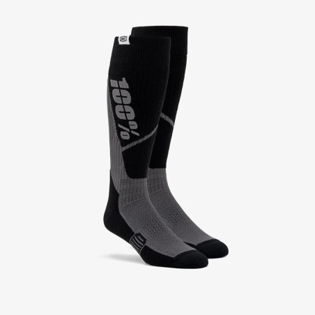 100 PROCENT SKARPETY TORQUE THICK COMFORT MX BLACK KOLOR CZARNY ROZMIAR S/M