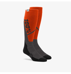100 PROCENT SKARPETY TORQUE THICK COMFORT MX ORANGE/CHARCOAL KOLOR POMARAŃCZOWY/CZARNY ROZMIAR L/XL