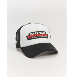 DIVERSE PROMOCJA EXTREME TEAM CZAPKA Z DASZKIEM ENDR (SUPERENDURO) MESH Z SIATECZKĄ KOLOR CZARNY-BIAŁY ROZMIAR UNIWERSALNY