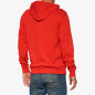 100 PROCENT BLUZA NA ZAMEK OFFICIAL ZIP HOODIE FLEECE RED KOLOR CZERWONY ROZMIAR M